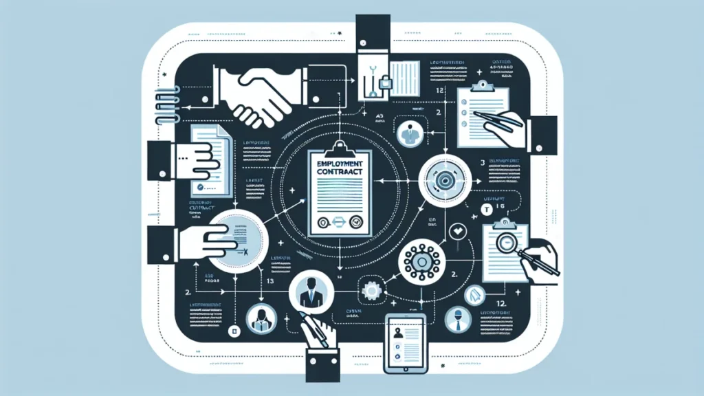 Como Atualizar O Modelo De Contrato De Trabalho Híbrido? 1 Guia completo sobre Como atualizar o modelo de contrato de trabalho para empresas em 2026. - ilustração