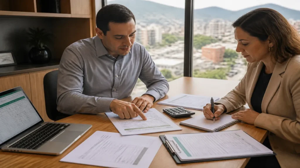 8 Pontos Para Acompanhar A Reforma Tributária Atualizada Sem Cair Em Armadilhas 2 Especialista revisando documentos de dica 6: reavalie enquadramento tributário e impactos no simples com dados.